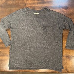 Abercrombie & Fitch Grey 3/4 Sleeve Tee Oversized - XS/S